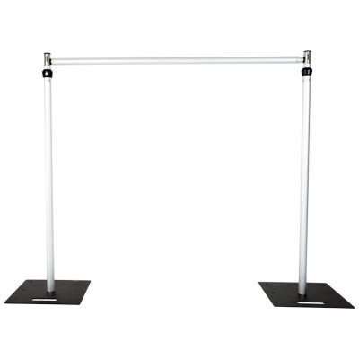 (Backdrop Stand Kit, 4x4m) Pipe and Drape Background Support System Backdrop Stand Kit Backdrop Stand For Wedding Backdrop, Party Photography, Stage Backdrop Decorative 